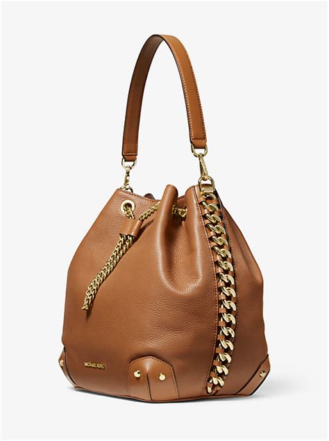 alanis michael kors|Alanis Large Pebbled Leather Bucket Bag .